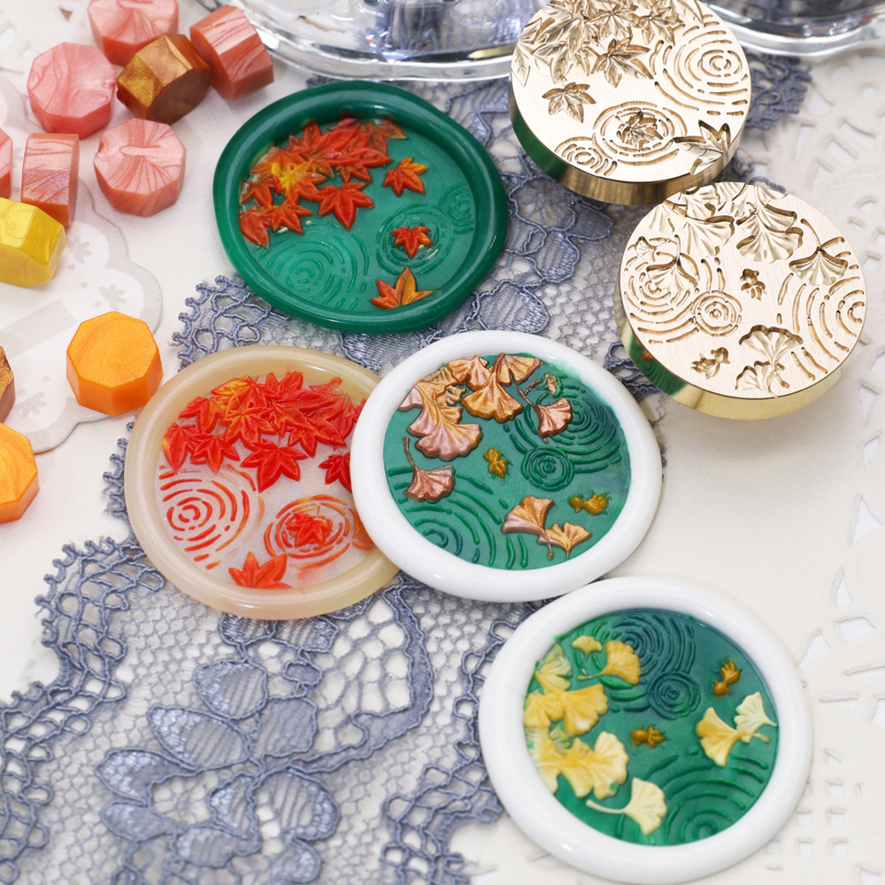 Wax Seal Stamp Set - 25MM 꽃 왁스 인감 스탬프 레트로