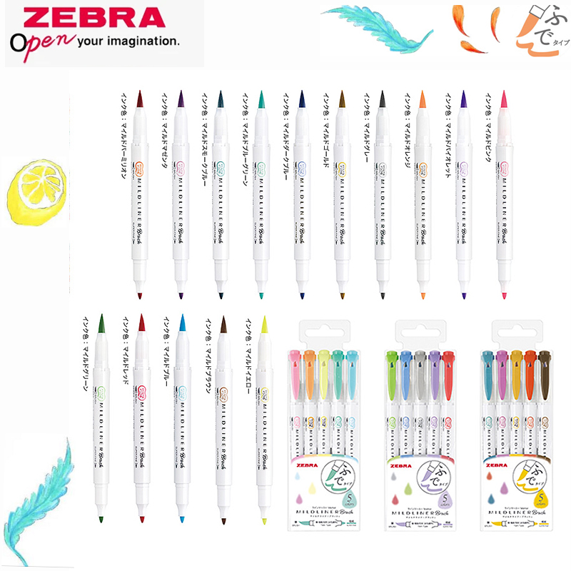 Zebra Pen Mildliner - ZEBRA 듀얼 팁 형광펜 컬러 핸드북