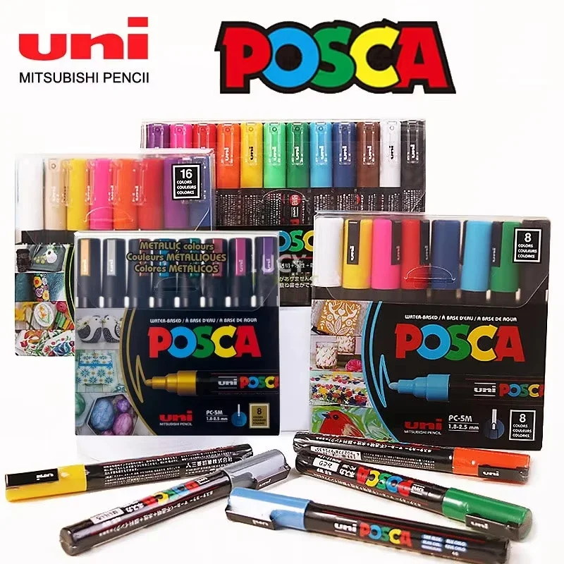 Correction Pen Fine - Uni Posca 아트 마커 세트 7/8/12/16