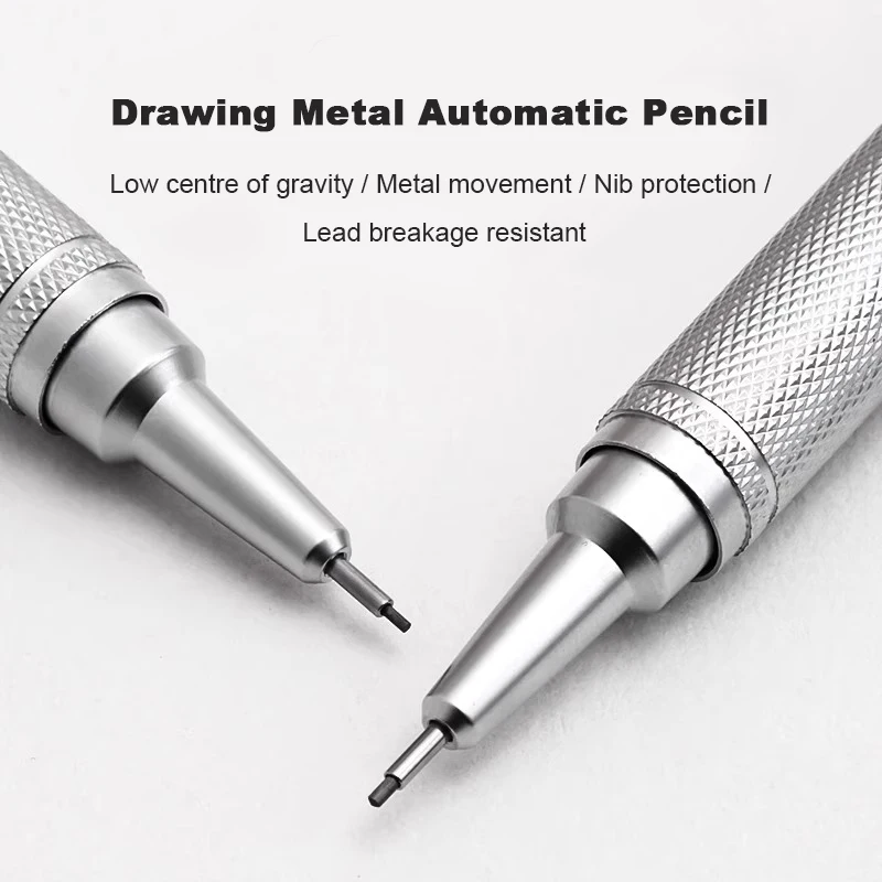 Mechanical Pencil 0.3 - 저중심 금속 기계식 연필 세트 0.3-0.7mm