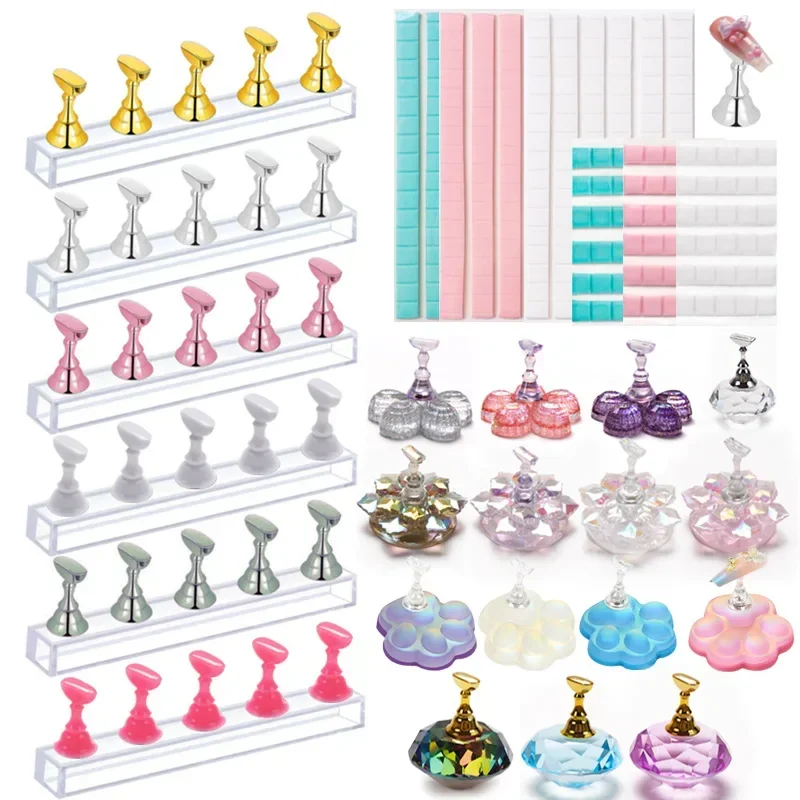 Gel Refill Pack - 5 개/갑/팩 체스 마그네틱 네일 홀더