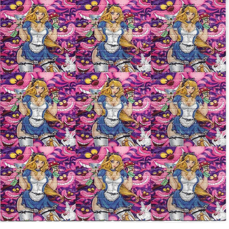 Ink Blotter Paper - 섹시한 앨리스 Psychedelic LSD Acid Free