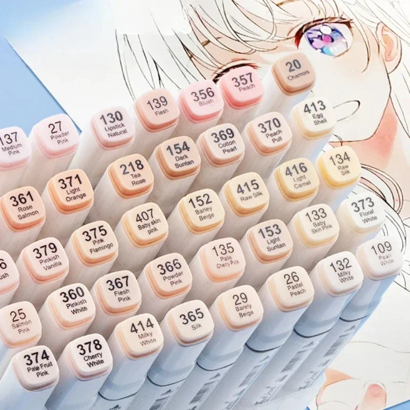 Copic Marker Sketch - 6/12/24/30 색상 스킨 톤 듀얼 헤드