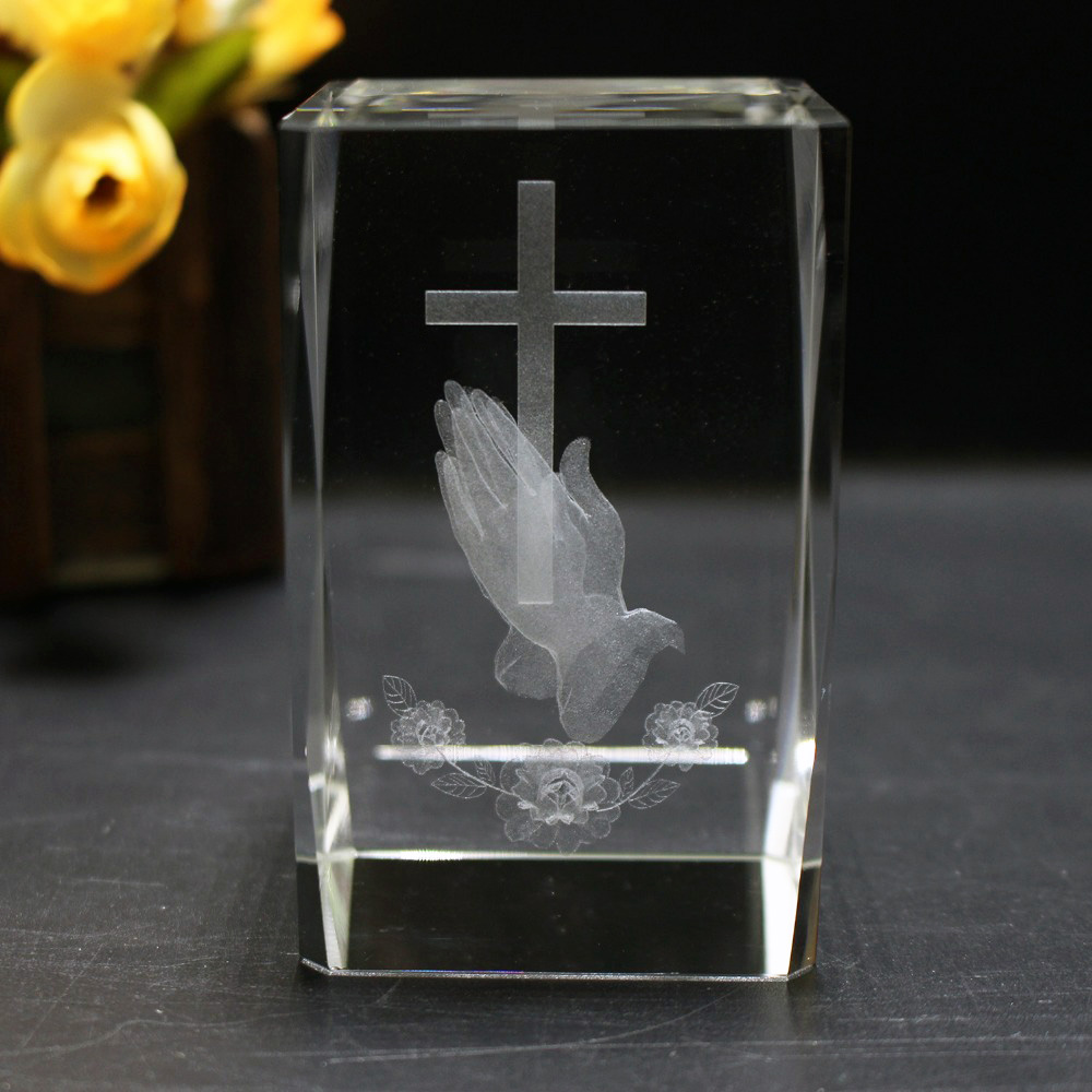 Paper Weight Crystal - 3D 레이저 크리스탈 종교 큐브 크리스탈