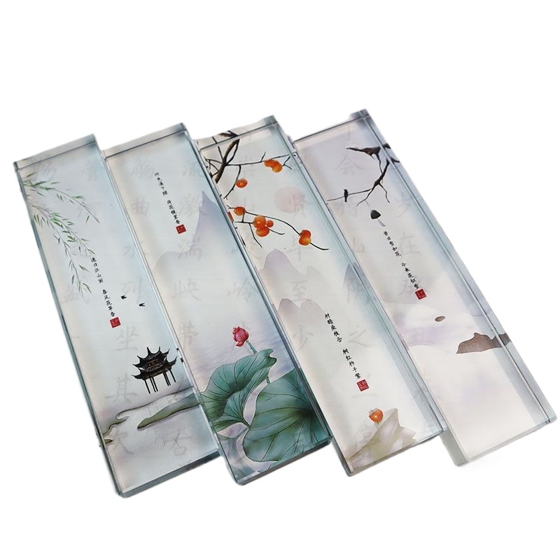 Book Weight Glass - 유리 문진 중국어 번체 - 사계절