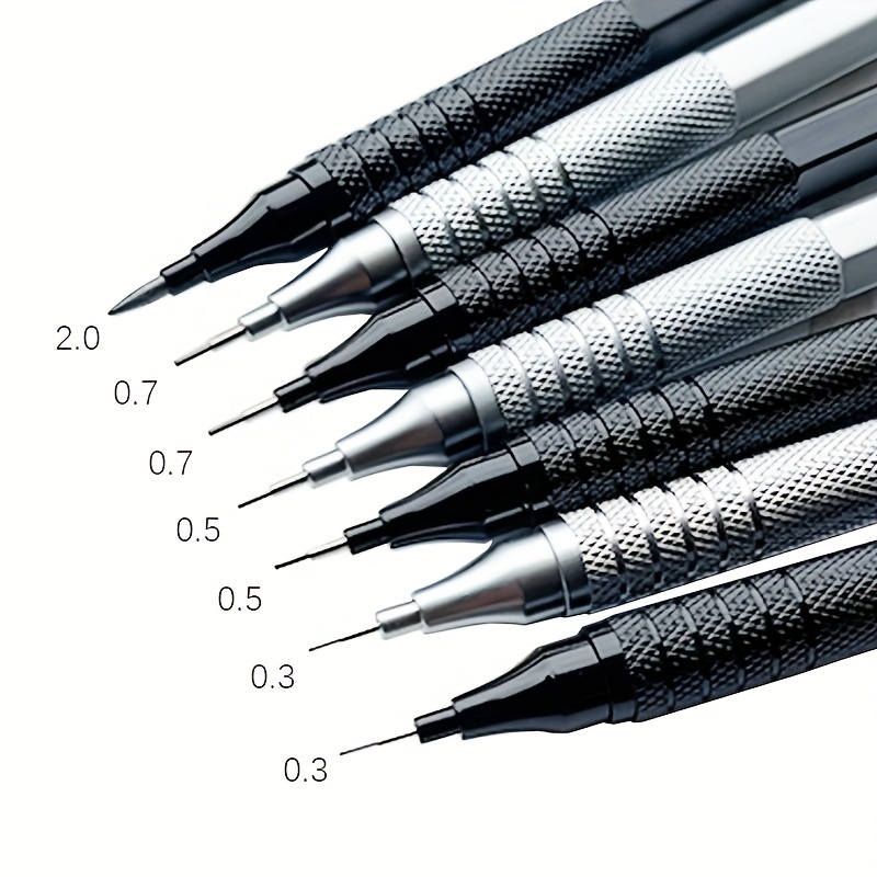 Mechanical Pencil 0.3 - 1Pc 기계식 연필 0.3/0.5/0.7/2.0mm 저중심 금속