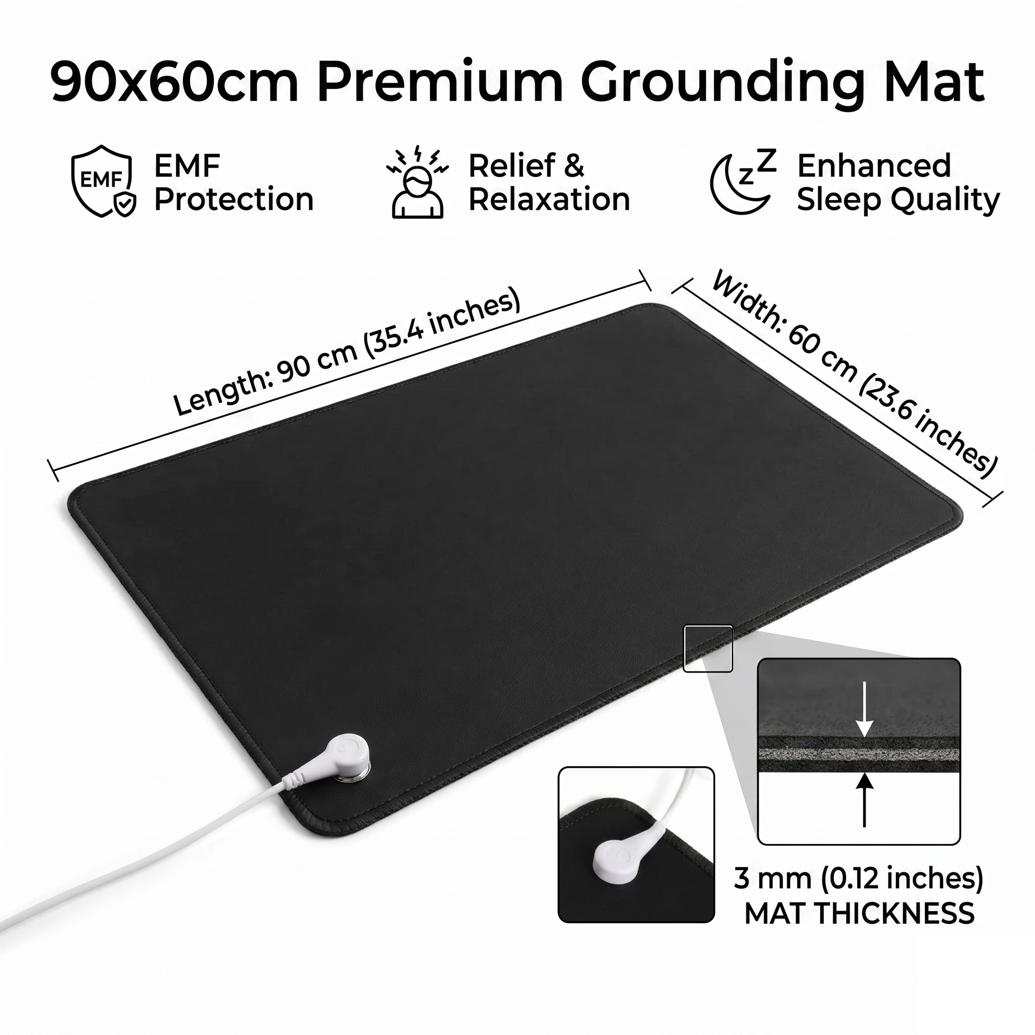Leather Desk Pad - 3mm PU 가죽 접지 매트 접지