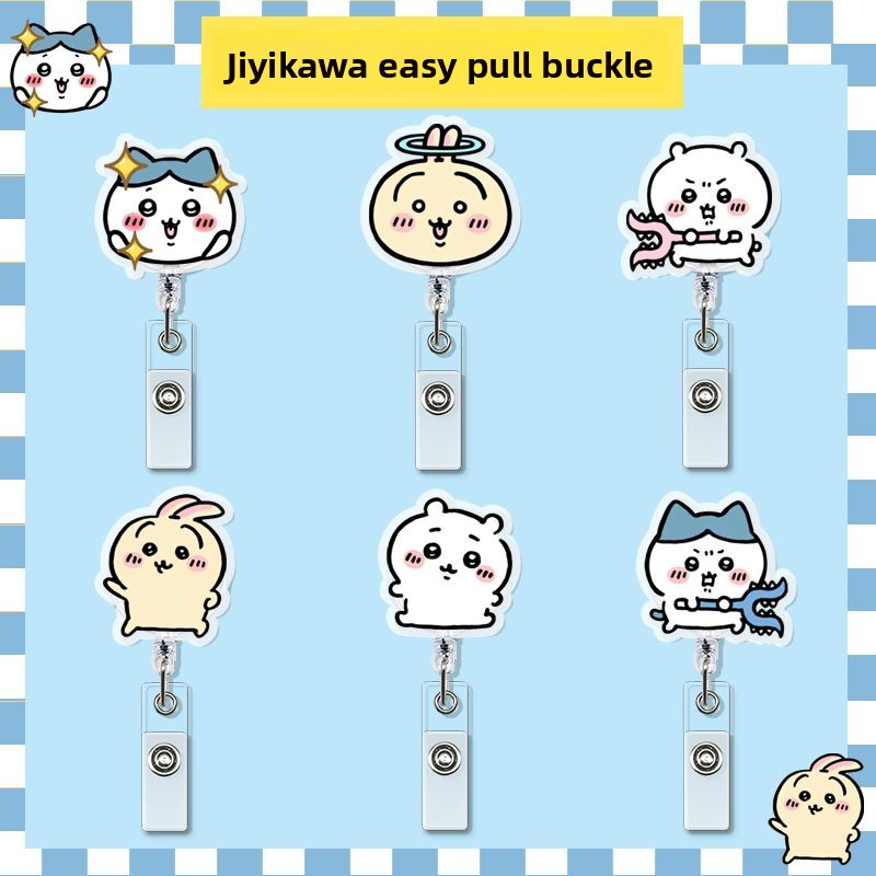 Index Card Holder - jiyi 개폐식 배지 릴 카와이 ID