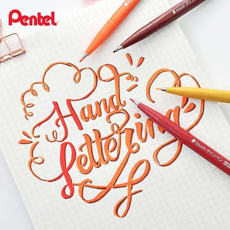 일본 펜텔 터치 브러시 사인 펜 Fude 펜 소프트 유 - Pentel Pen Sign Pen 리뷰 및 가격