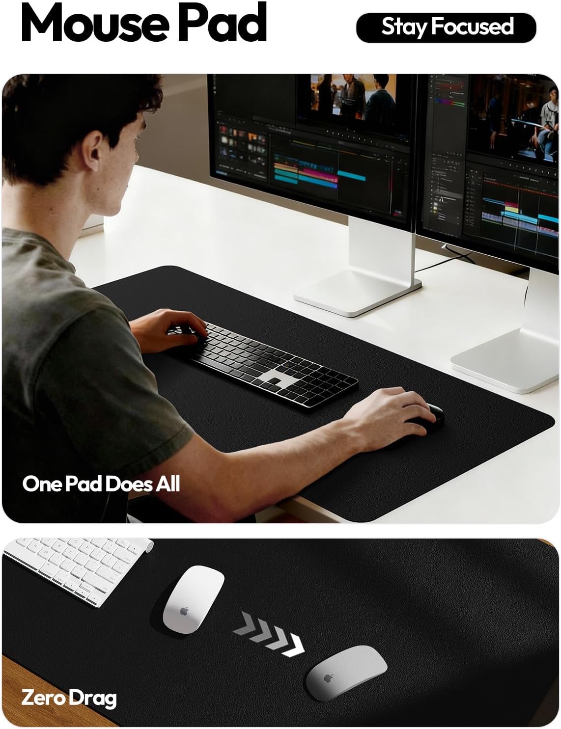 대형 PU 가죽 데스크 패드 보호대 (사무실 및 가정용 - Leather Desk Pad 리뷰 및 가격