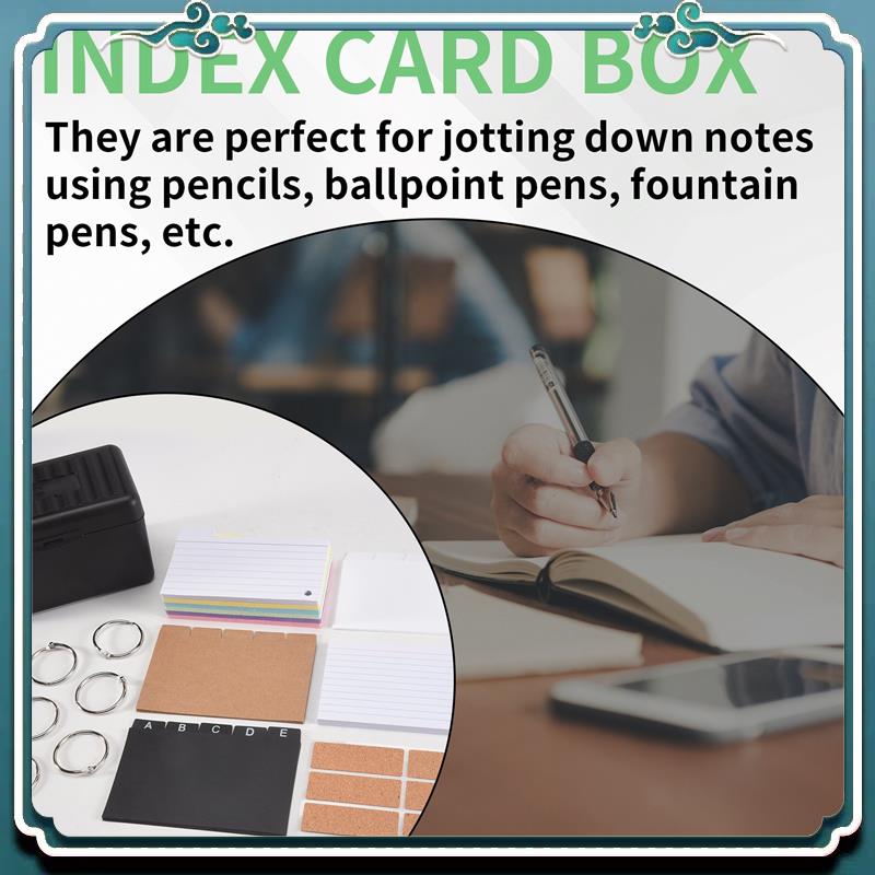 인덱스 카드 홀더 세트, 230개의 다양한 플래시 카드 - Card Index Box 리뷰 및 가격