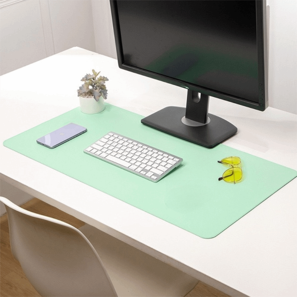 PU 가죽 양면 데스크 매트 방수 부드러운 접이식 마우 - Leather Desk Pad 리뷰 및 가격