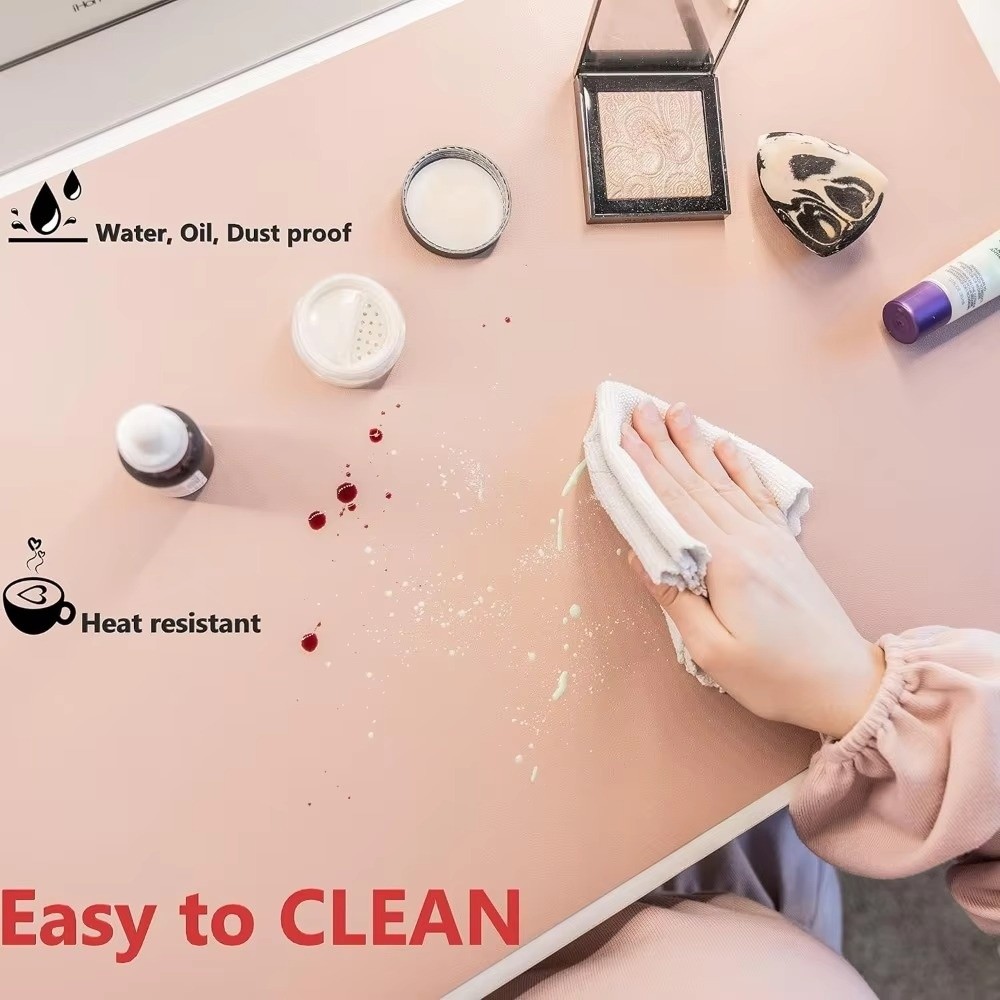 PU 가죽 양면 데스크 매트 방수 부드러운 접이식 마우 - Leather Desk Pad 리뷰 및 가격