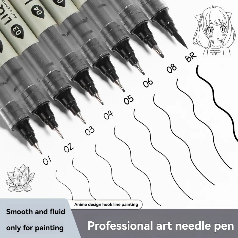 12팩 블랙 파인라이너 드로잉 펜, 만화 아트 및 캘리 - Correction Pen Fine 리뷰 및 가격