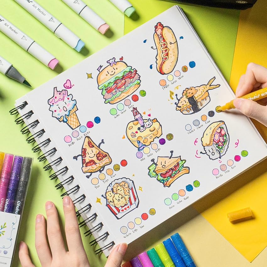 오후후 호놀룰루 B 마커 펜 세트, 컬러 마커, 알코올 - Copic Marker Sketch 리뷰 및 가격