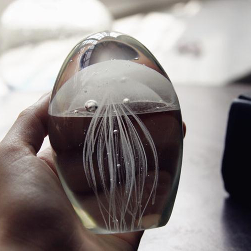미니어처 3D 해파리 크리스탈 인형 모델 유리 문진 예 - Paper Weight Crystal 리뷰 및 가격