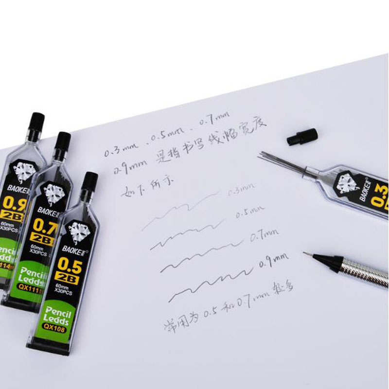 30pcs/병, 자동 연필 리드 2B 2H HB 연필  - Mechanical Pencil 0.3 리뷰 및 가격