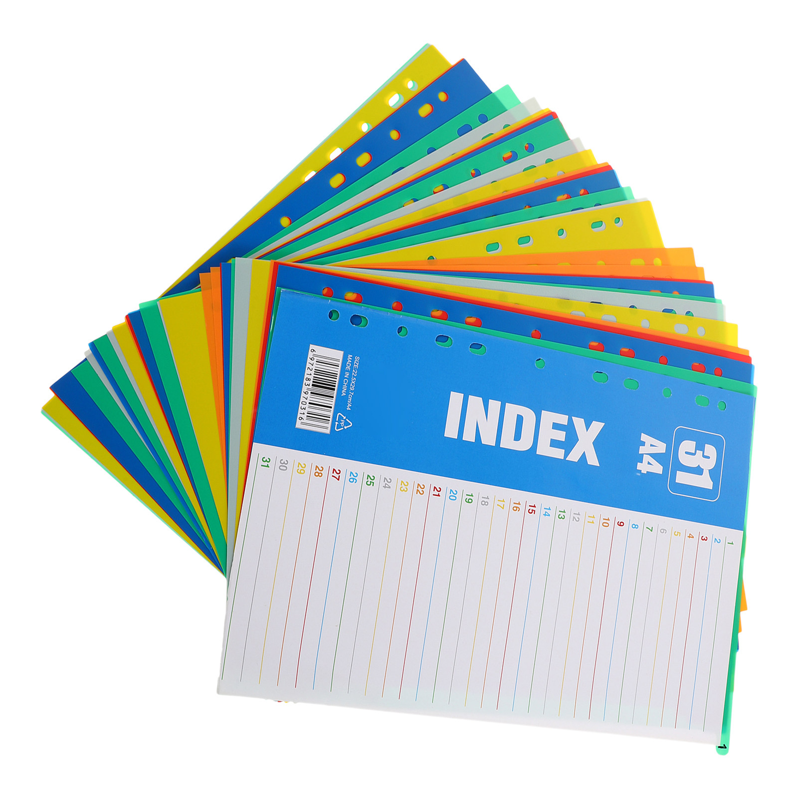 1세트 A4 11홀 플라스틱 인덱스 디바이더 1-31번 - Tab Divider A4 리뷰 및 가격