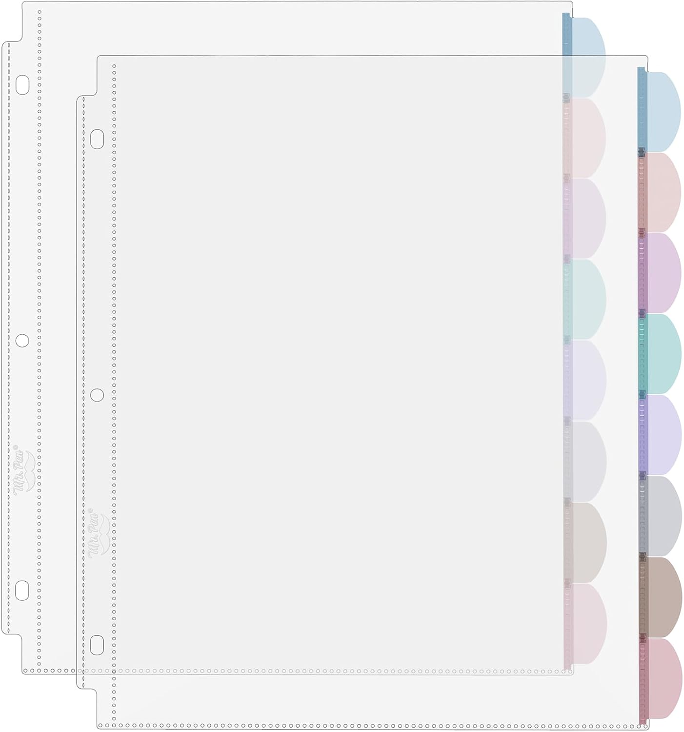 A4 투명 파일 보호대(탭 포함), 8탭, 2세트, 3 - Tab Divider A4 리뷰 및 가격