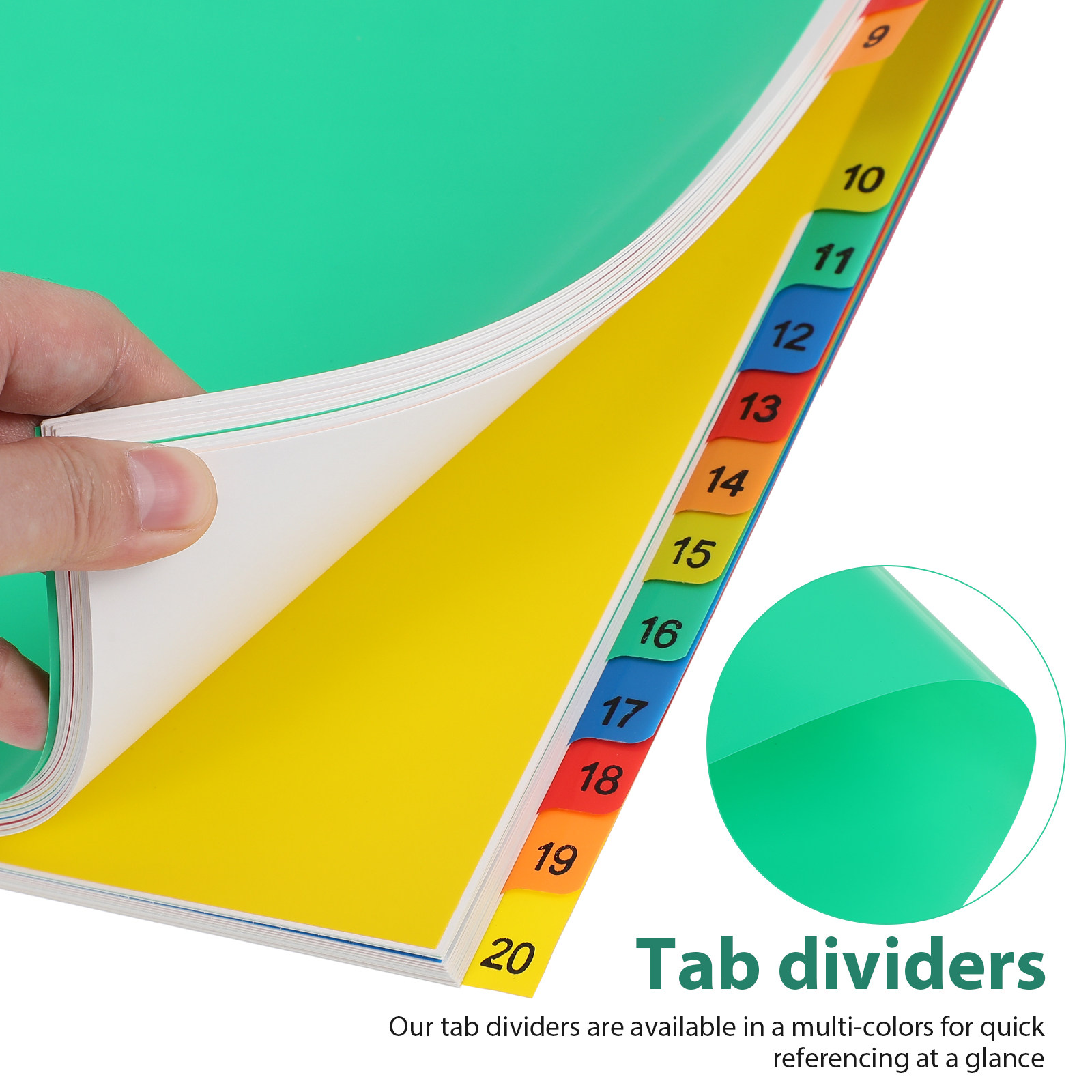 20페이지 A4 사이즈 색상별 플라스틱 탭 디바이더 인 - Tab Divider A4 리뷰 및 가격