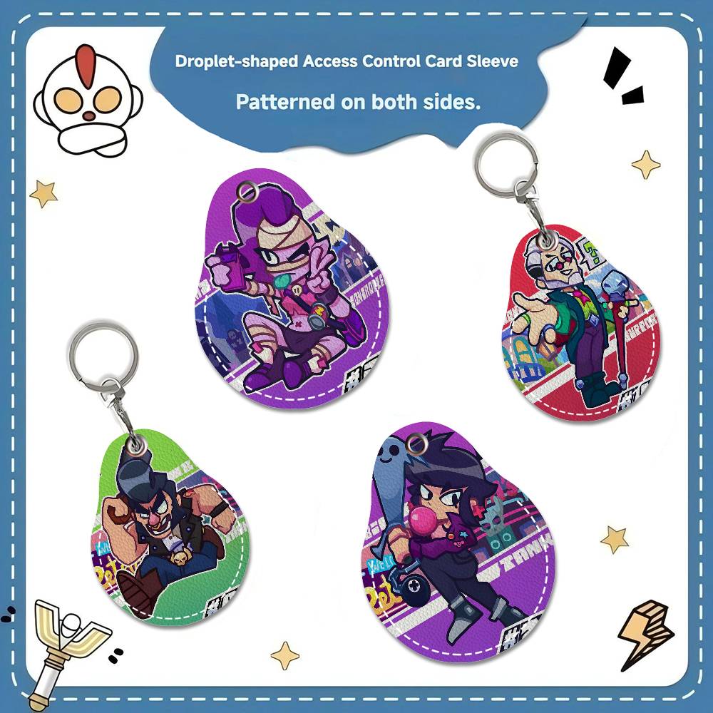 게임 브롤 S-스타즈 PU 카드 홀더 키체인 키링 도어 - Card Index Box 리뷰 및 가격