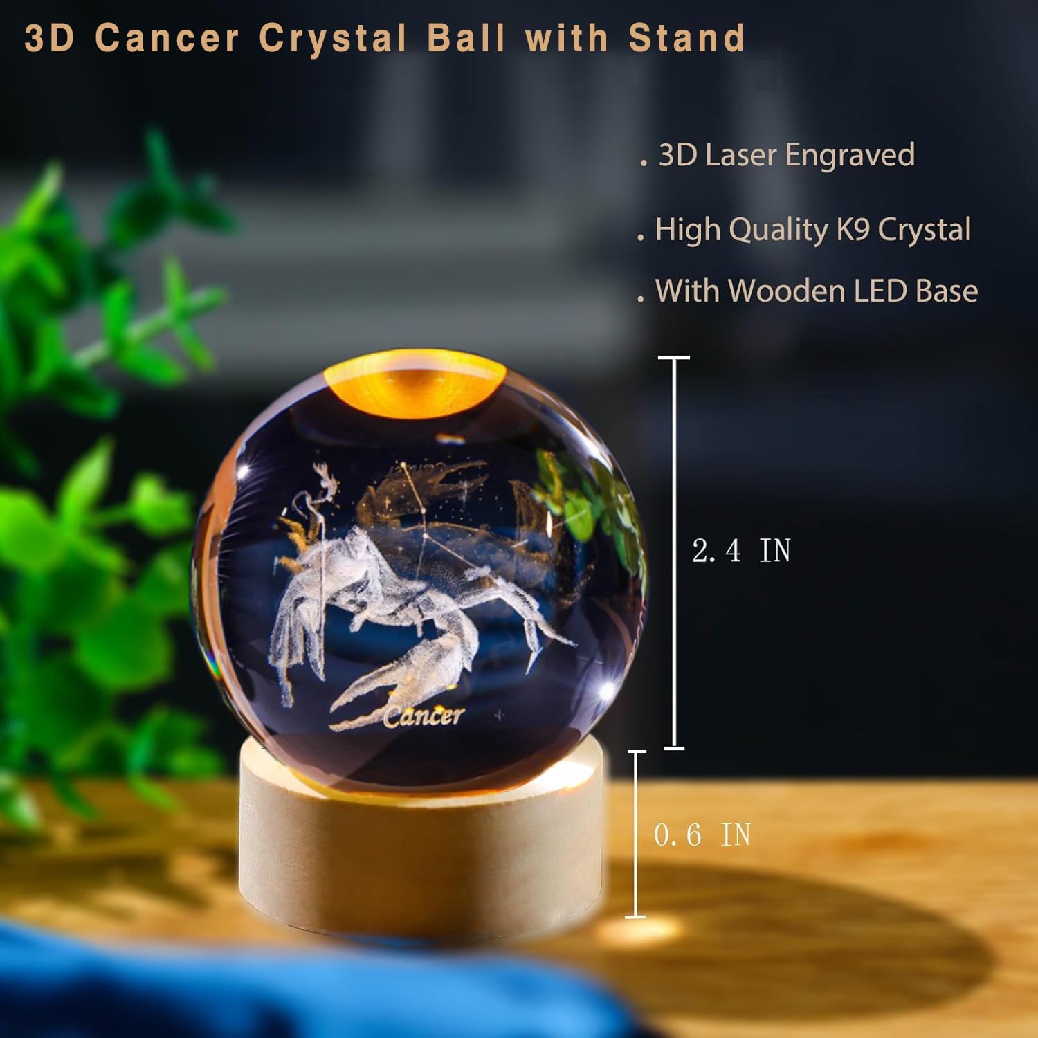 3D 암 별자리 크리스탈 공 나무 빛 기본 유리 구체  - Paper Weight Crystal 리뷰 및 가격