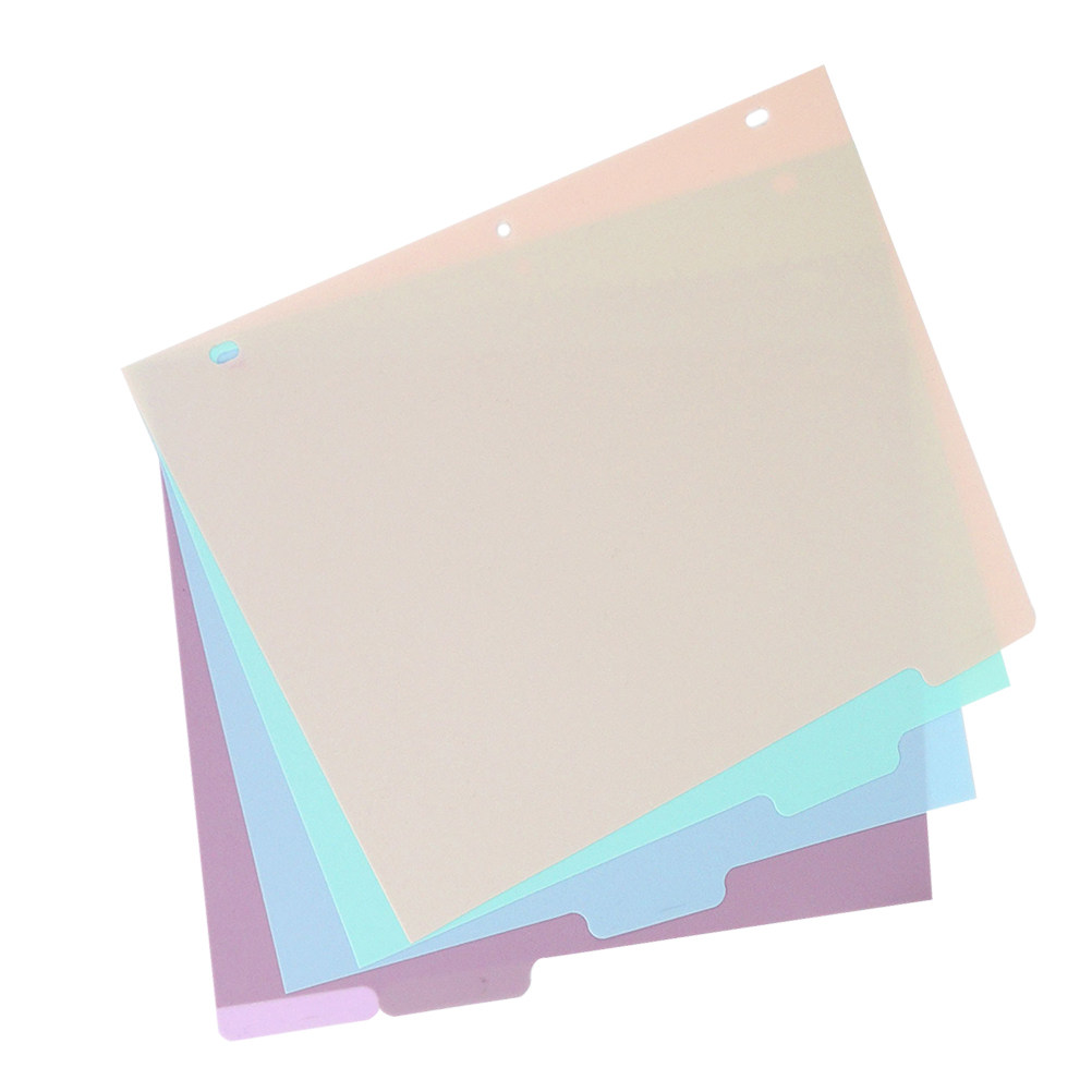 1세트 반투명 PP A4 바인더 디바이더, 컬러 코드  - Tab Divider A4 리뷰 및 가격