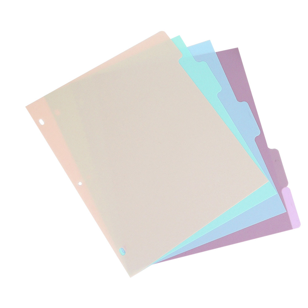 1세트 반투명 PP A4 바인더 디바이더, 컬러 코드  - Tab Divider A4 리뷰 및 가격