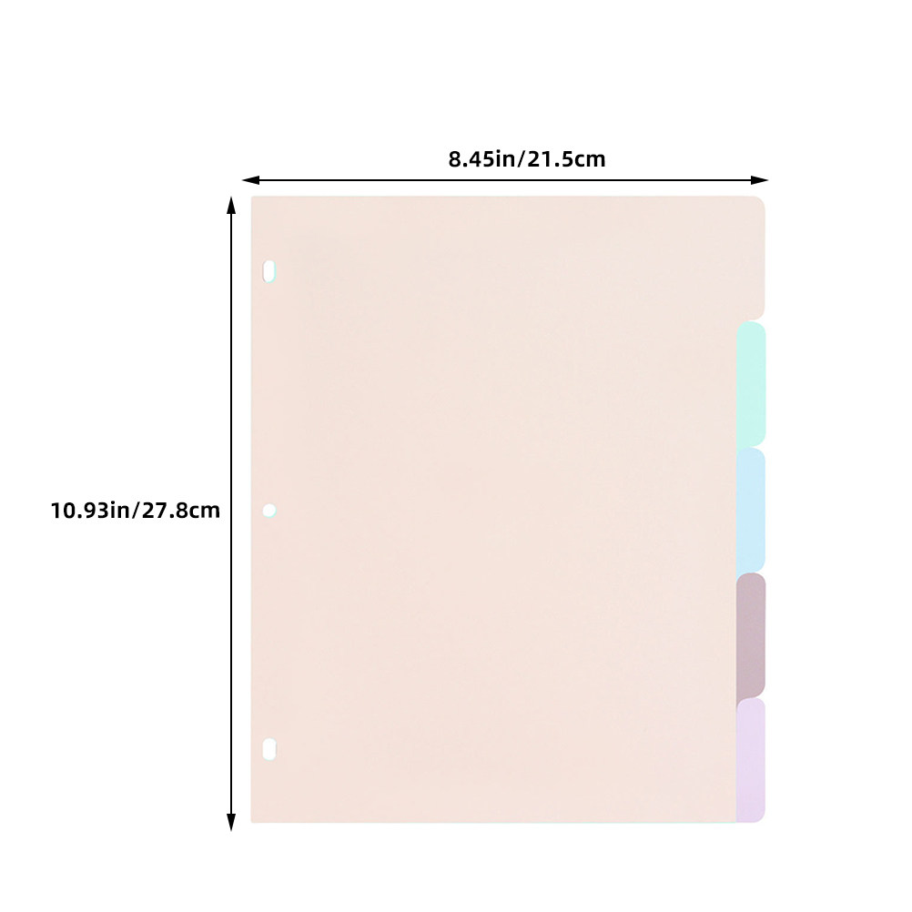 1세트 반투명 PP A4 바인더 디바이더, 컬러 코드  - Tab Divider A4 리뷰 및 가격