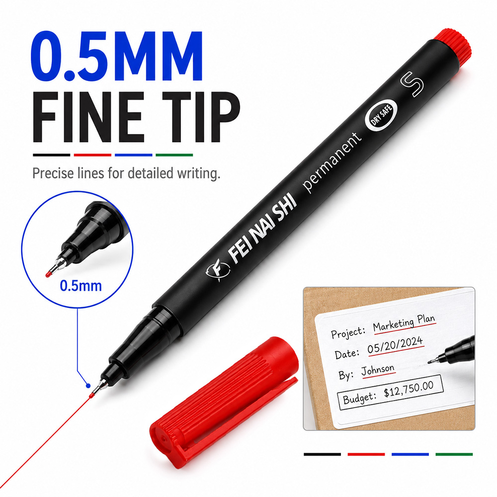 4/12 Pcs 0.5mm 파인 팁 영구 마커 펜 방수 - Correction Pen Fine 리뷰 및 가격