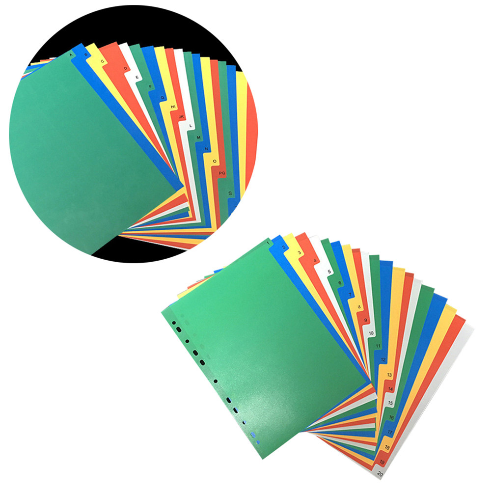 40Pcs A4 밝은 색상의 색상 인덱스 탭 디바이더  - Tab Divider A4 리뷰 및 가격