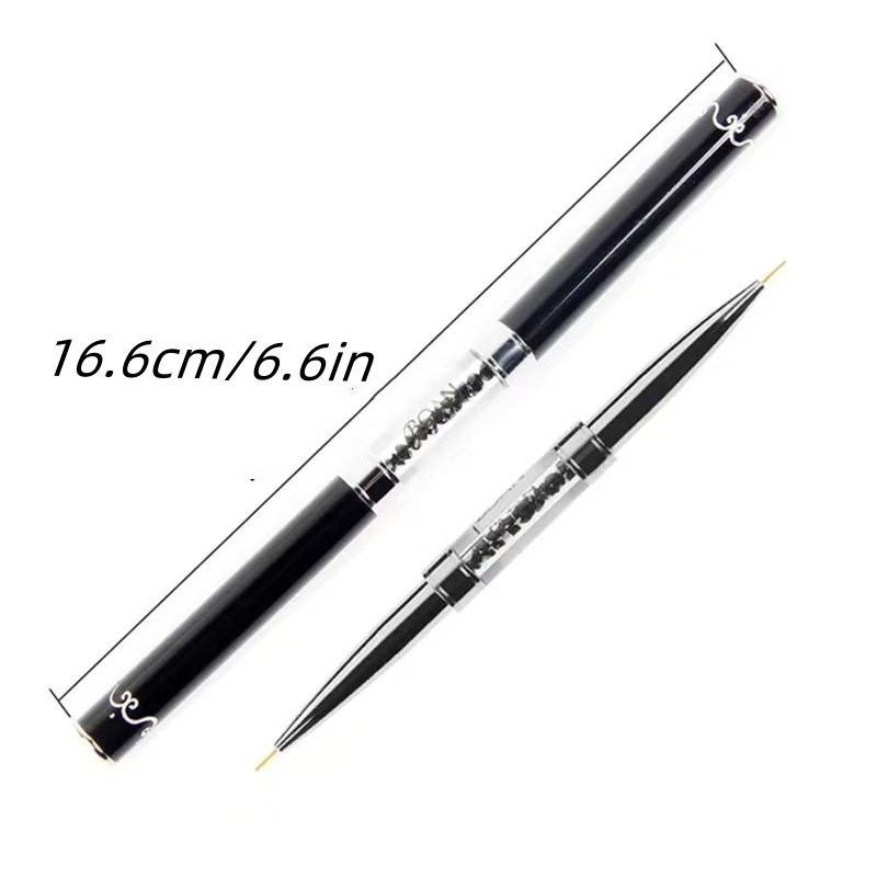 듀얼 엔드 블랙 메탈 핸들 네일 아트 라이너 펜, 더블 - Correction Pen Fine 리뷰 및 가격