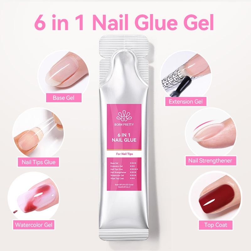 15ml 6 IN 1 다기능 연장 네일 UV 젤 폴리쉬 - Gel Refill Pack 리뷰 및 가격
