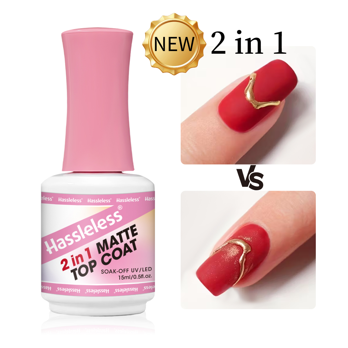 간편한 15ml 단일 팩 2-in-1 매트 젤 탑코트  - Gel Refill Pack 리뷰 및 가격
