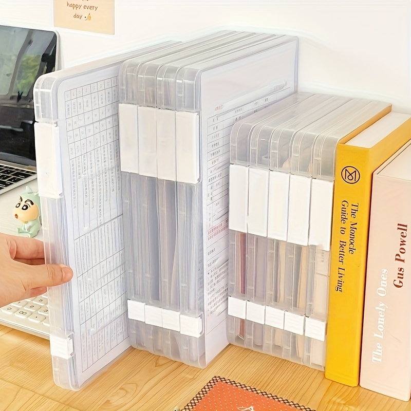 5pcs A4 파일 보관 상자 세트 투명 더블 스냅 아 - Archive Box Set 리뷰 및 가격