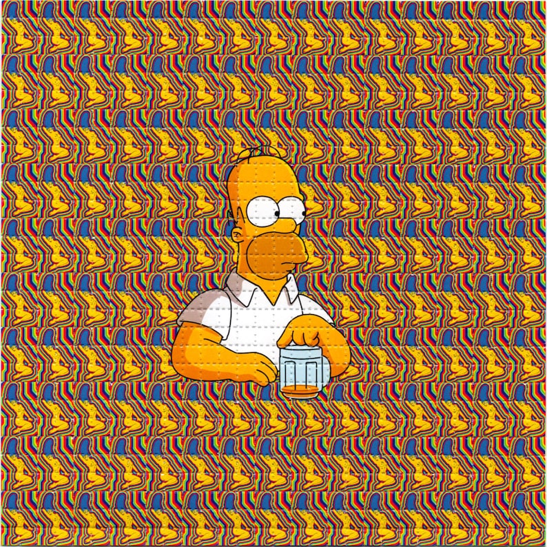 Naked Marge Psychedelic LSD/산성 - Ink Blotter Paper 리뷰 및 가격