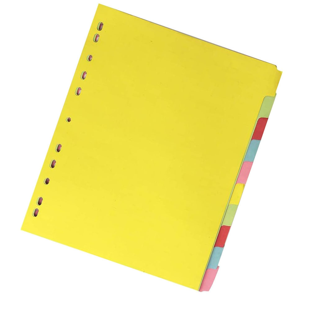 12개 A4 인덱스 디바이더 11홀 컬러 분류 라벨(노 - Tab Divider A4 리뷰 및 가격