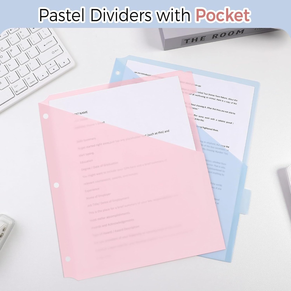 8개 A4 파스텔 바인더 디바이더 8탭 디바이더 3링  - Tab Divider A4 리뷰 및 가격
