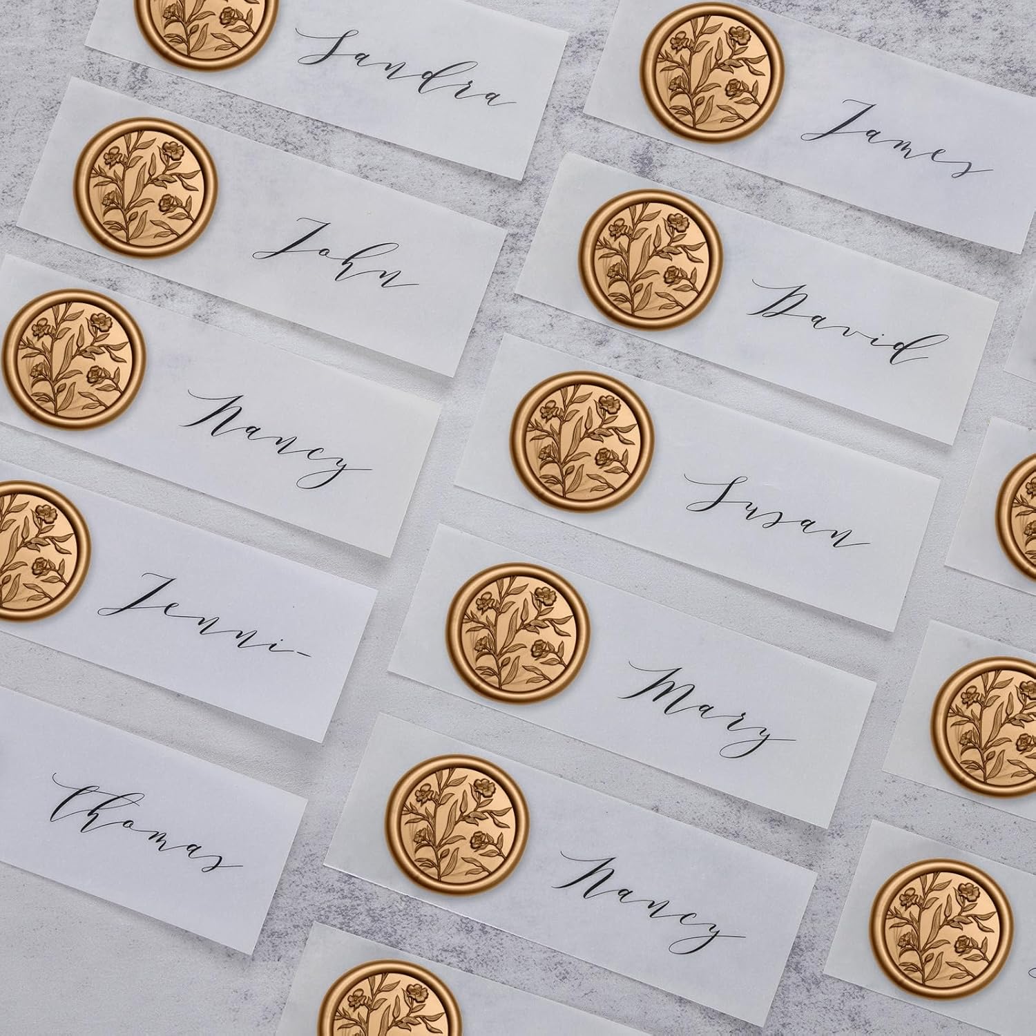 왁스 씰 스티커 - 3D 꽃무늬 웨딩 초대장 봉투 씰, - Wax Seal Stamp Set 리뷰 및 가격