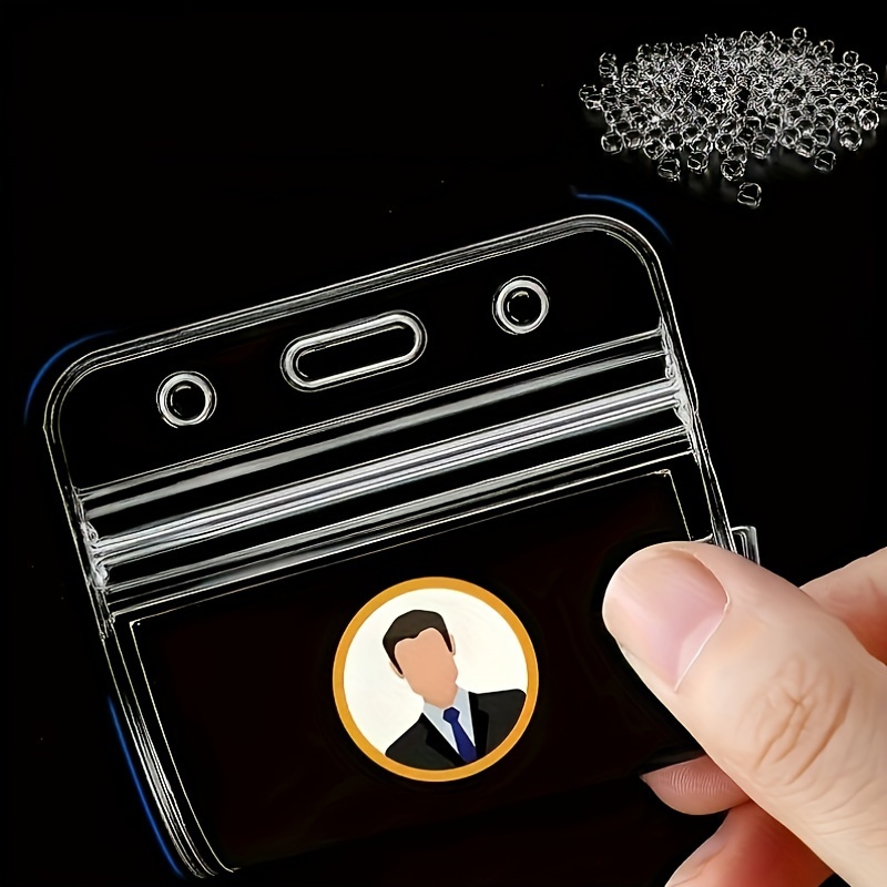 투명 방수 명찰 카드 홀더, 끈이 있는 플라스틱 ID  - Index Card Holder 리뷰 및 가격
